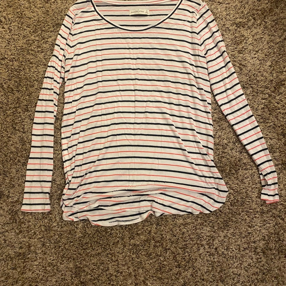 Abercrombie Striped Long Sleeve Top
